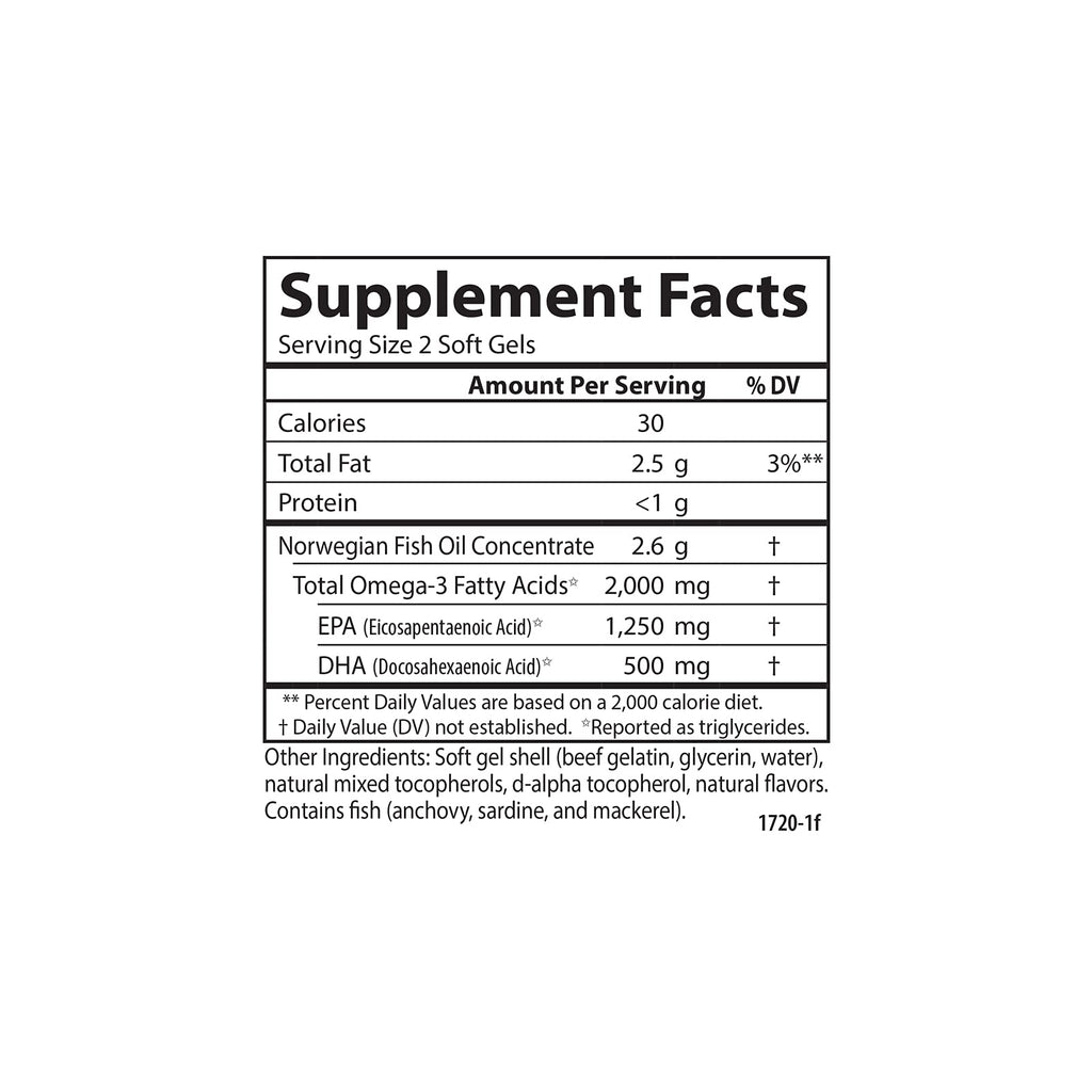 Carlson Maximum Omega 2000 Omega-3 Fish Oil Softgels

