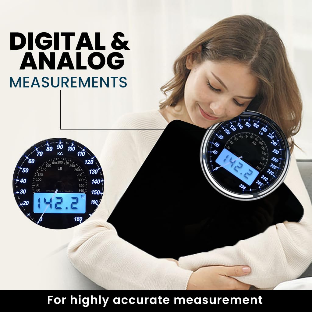 EILISON Weighing Scale - 2-in-1 Digital & Analog

