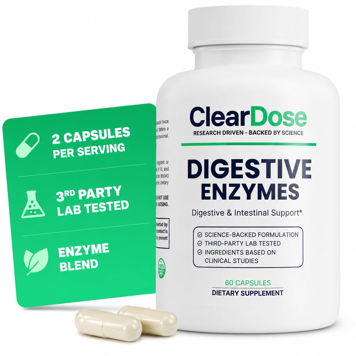 ClearDose Digestive Enzymes with Probiotics