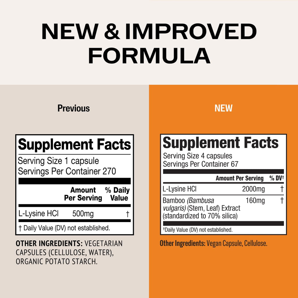 Vimergy L-Lysine Supplement | Vegan, Non-GMO, Gluten-Free


