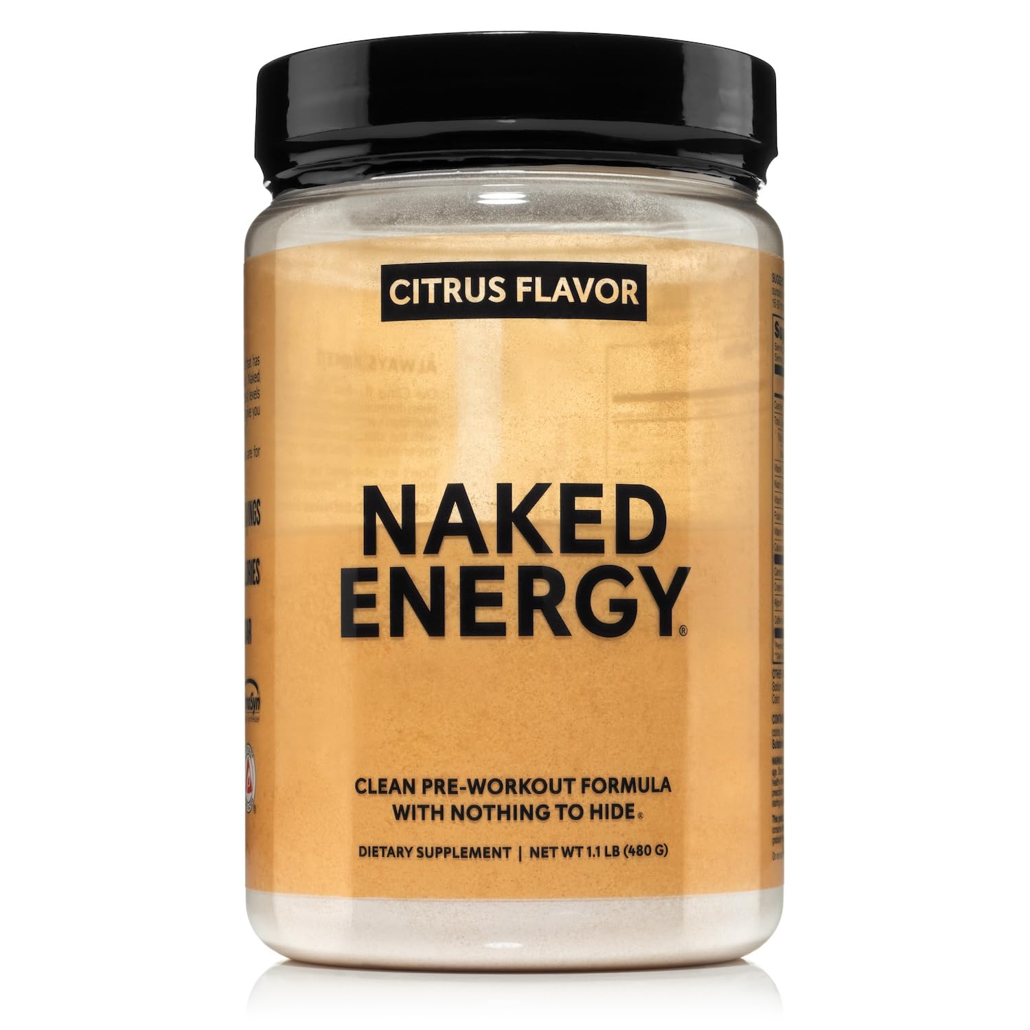 Naked Energy Pre Workout Powder – NSF Certified, Vegan