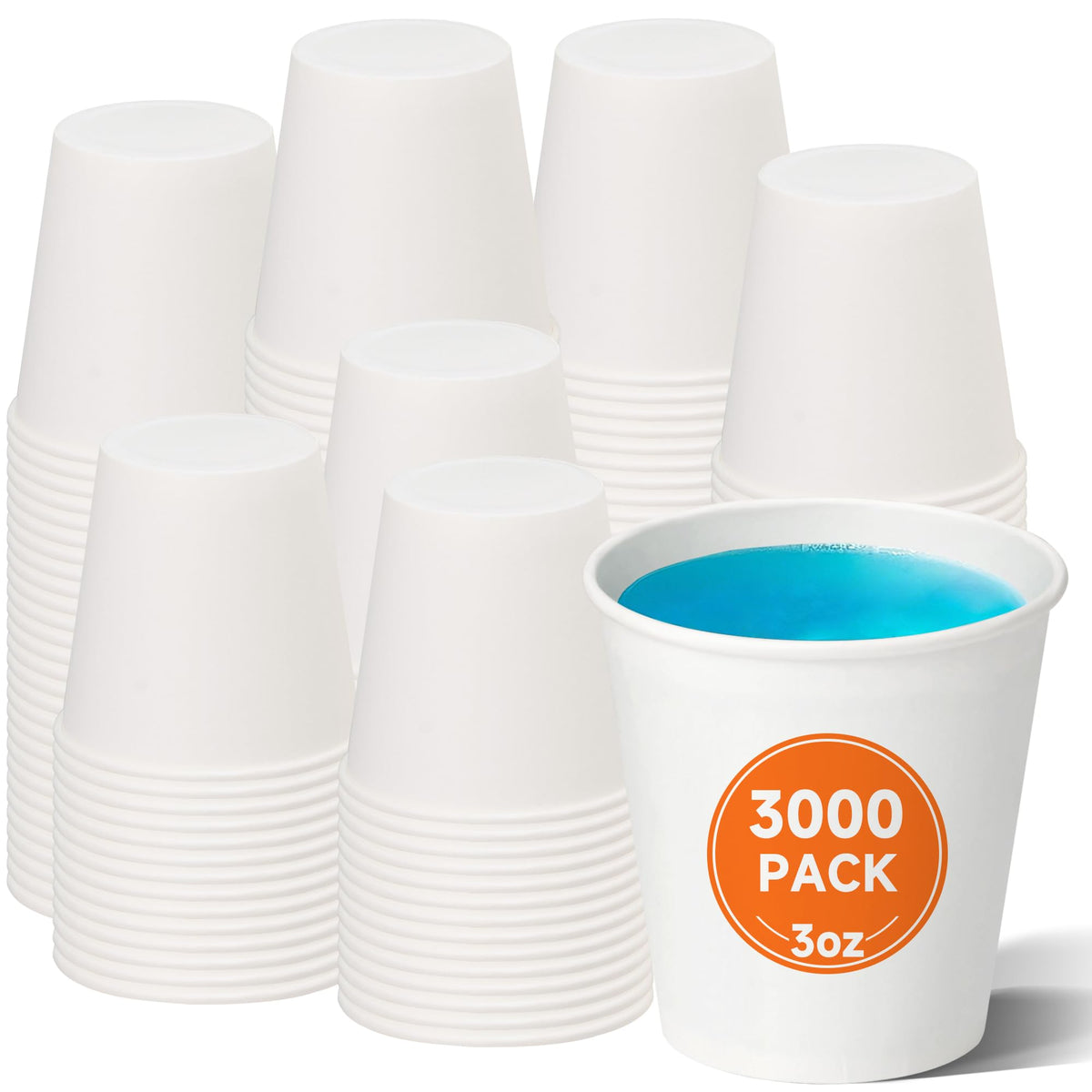 METAPRINT Disposable Paper Cups Thickened Rim - Food Safe