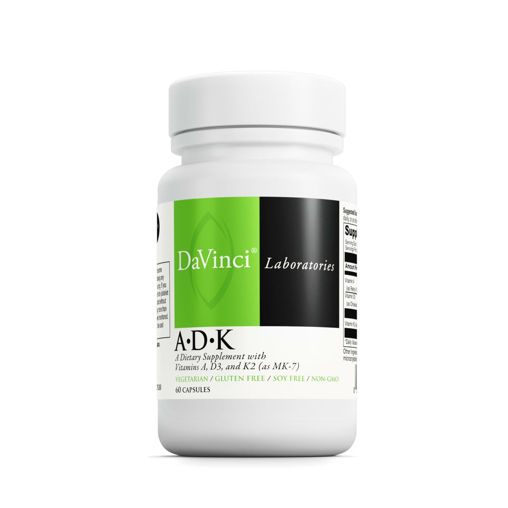DaVinci ADK Vitamin A, D3 & K2 MK-7 for Bone & Heart Health

