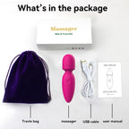 Fuwyiy Mini Massager – Cordless Handheld with 10 Modes

