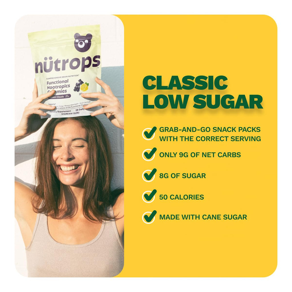 Grüns Nutrops Mushroom Gummies for Brain Health

