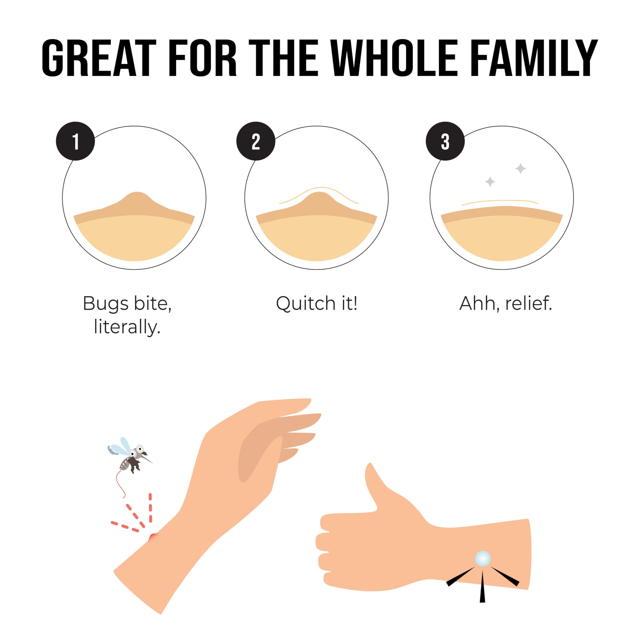 Quitch Natural Bug Bite Patches for Kids

