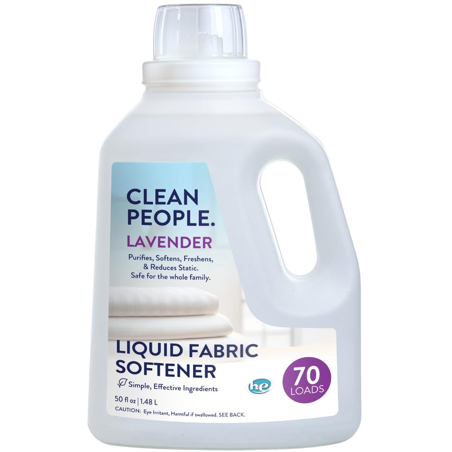 Liquid Fabric Softener by The Clean People - Softens Fabrics and Reduces Static - Vegan