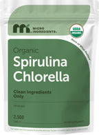 Micro Ingredients Organic Spirulina & Chlorella Mini Tablets