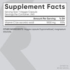 Sports Research Vitamin C 1000 mg Supplement

