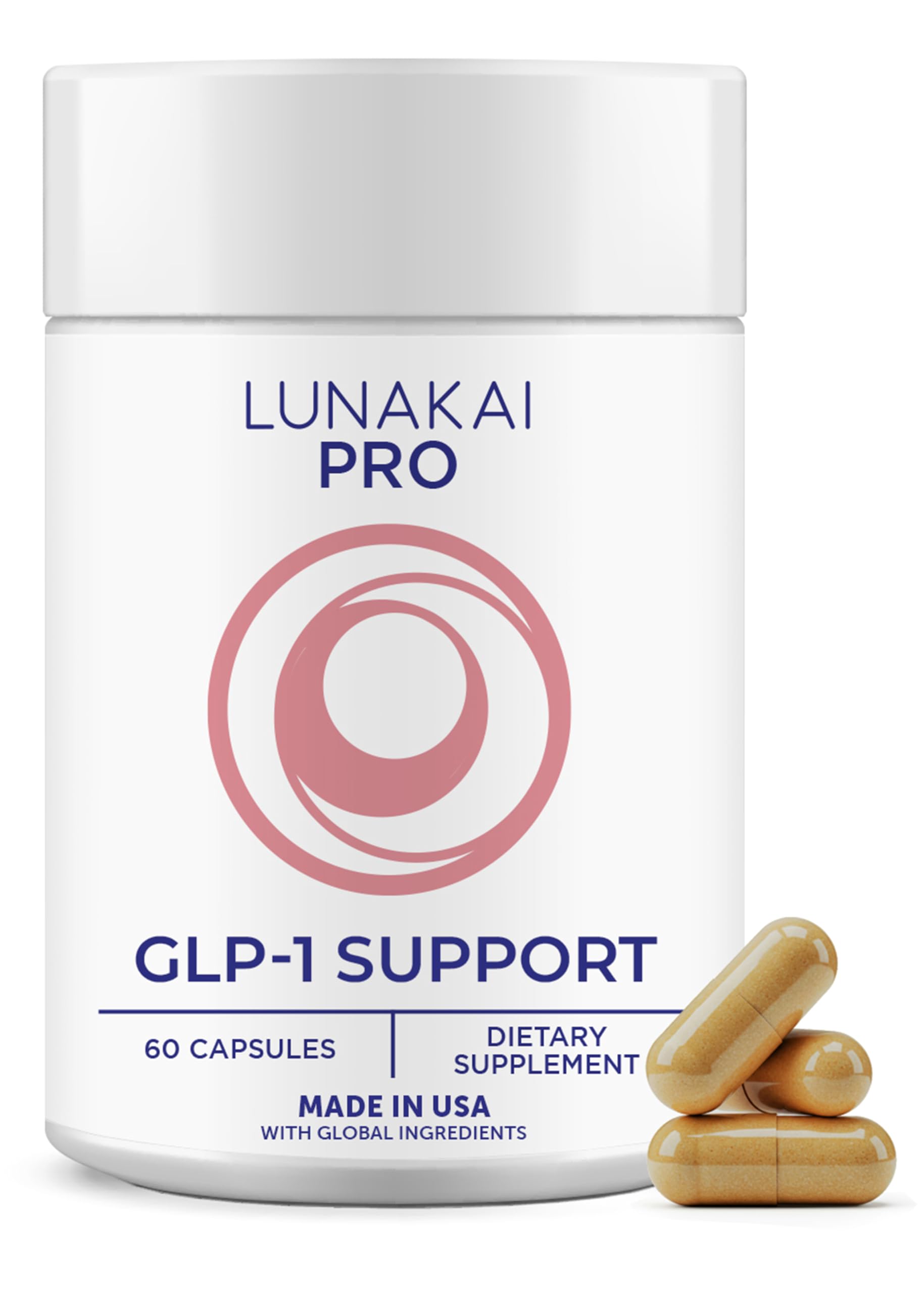 Lunakai GLP-1 Supplement with Probiotics & Resveratrol


