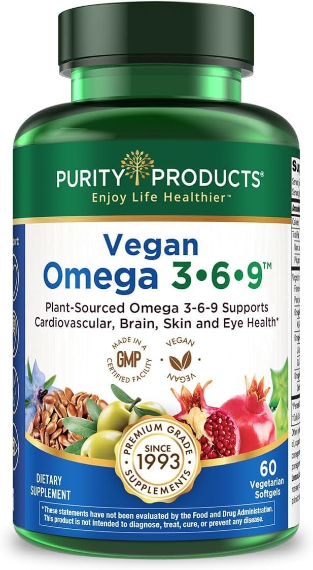 Purity Vegan Omega Three Six Nine Five-in-One Fatty Acids