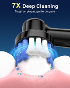 Rotating Electric Toothbrush for Adults | 8 Heads & 5 Modes

