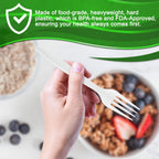 BluShine Heavy Duty Cutlery - Premium Disposable Utensils


