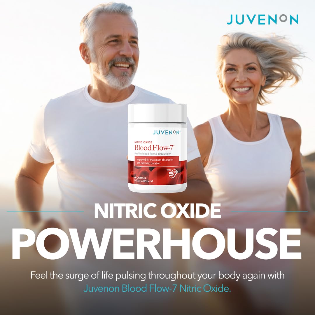 Nitric Oxide Booster by Juvenon BloodFlow-7 | Nitrosigine & S7

