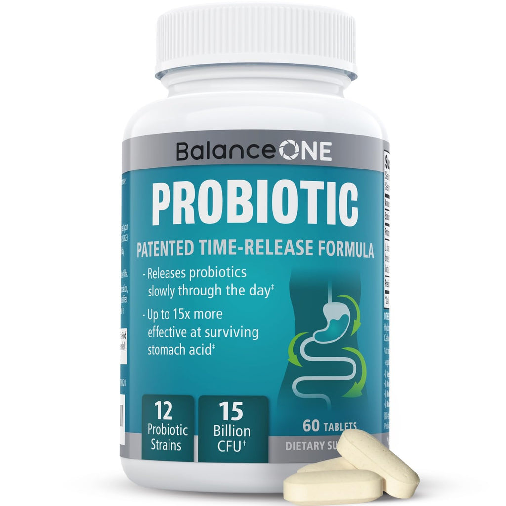 Balance ONE Probiotic for Women & Men - 15B CFU 12 Strains


