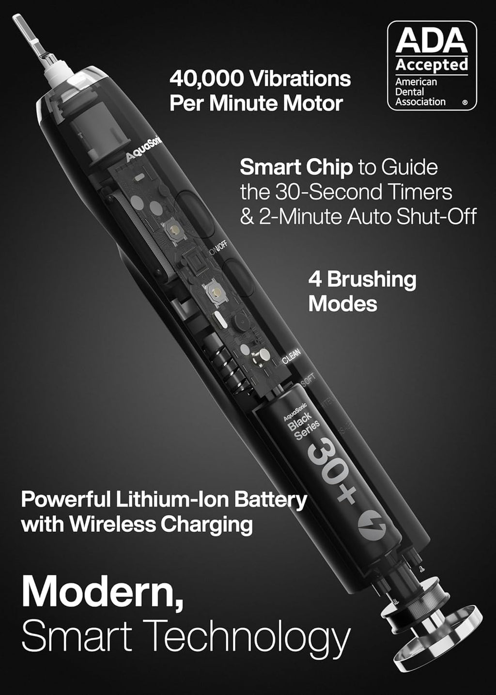 Electric Toothbrush Aquasonic Black Series Ultra Whitening

