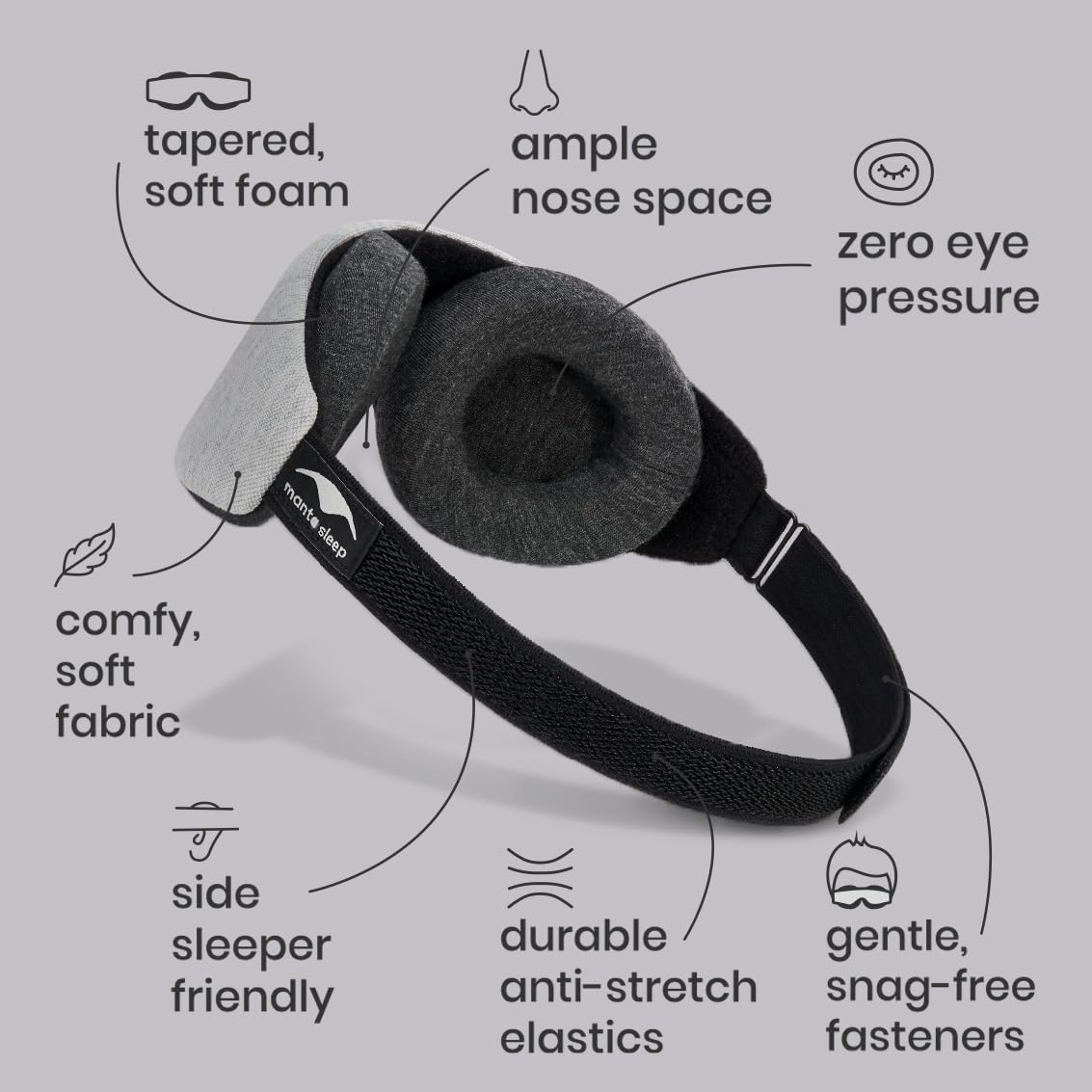 Manta Slim Sleep Mask for Deep Rest

