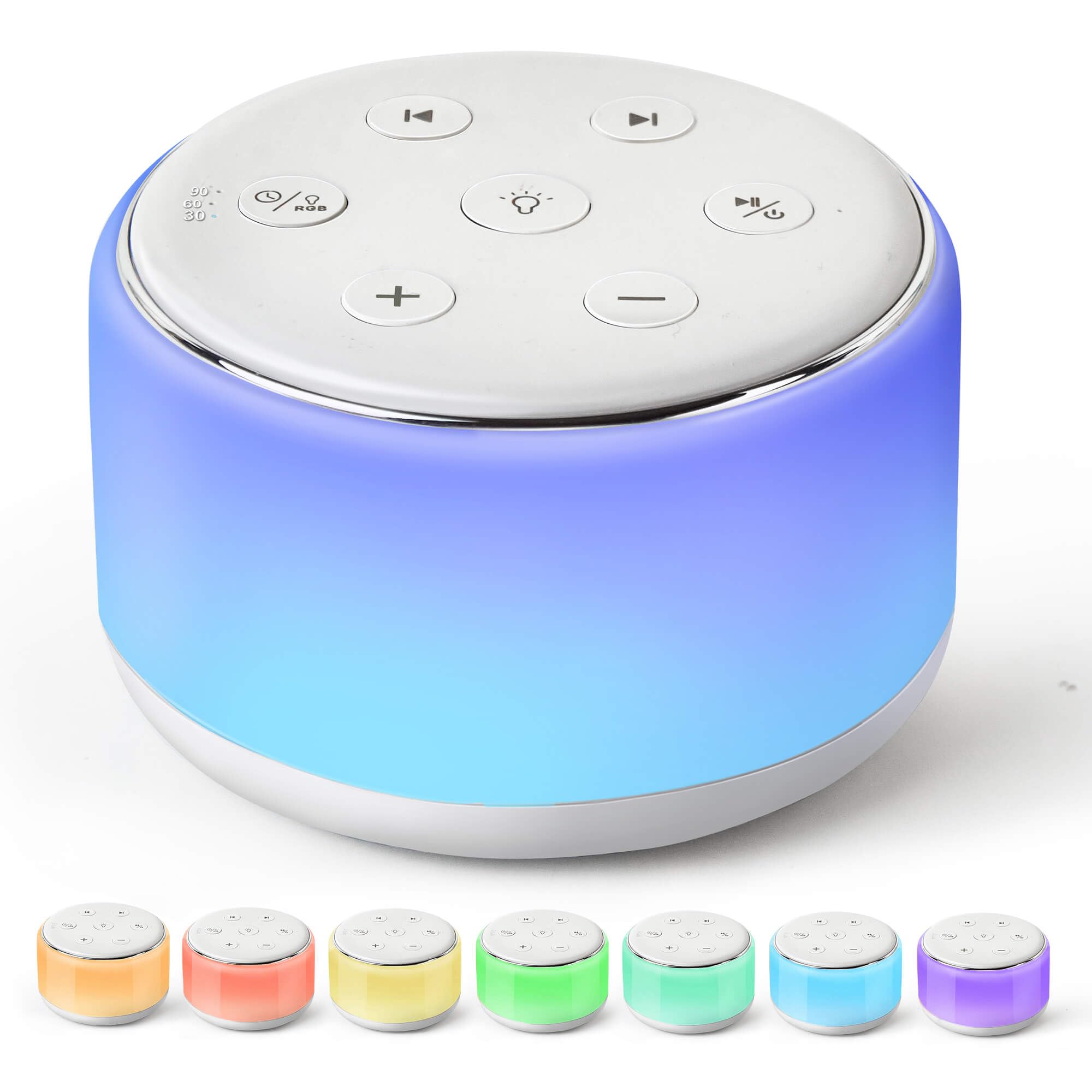 FamiSym Noise Machine for Sleep – 34 Sounds, Rechargeable

