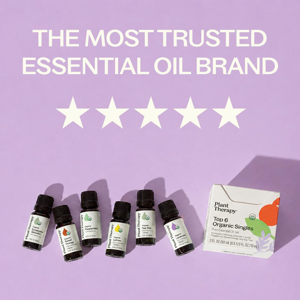 Plant Therapy Organic Essential Oil Set | Therapeutic Grade

