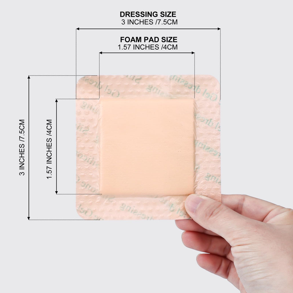 Silicone Foam Dressing with Gentle Border for Wound Care

