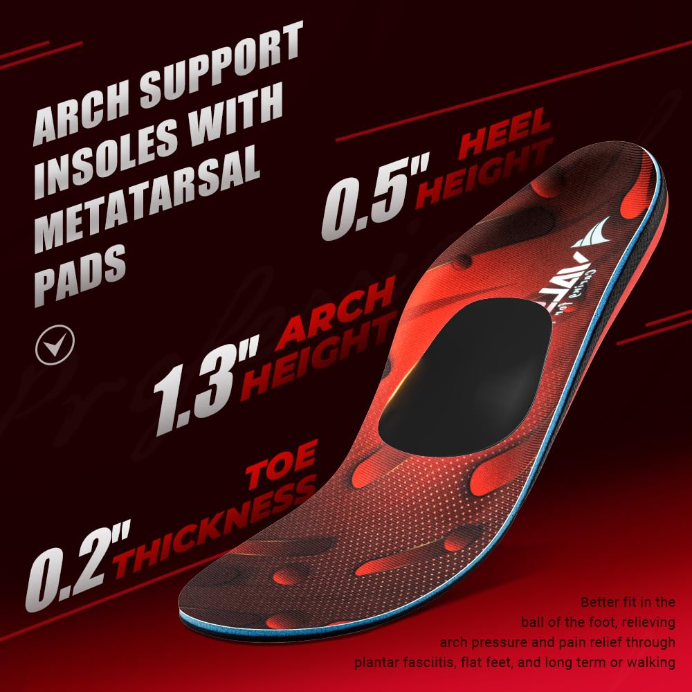 VALSOLE High Arch Plantar Fasciitis Insoles

