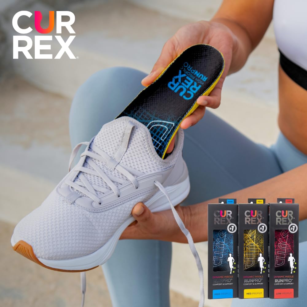 CURREX RunPro Insoles for Running Shoes - Cushioned Support

