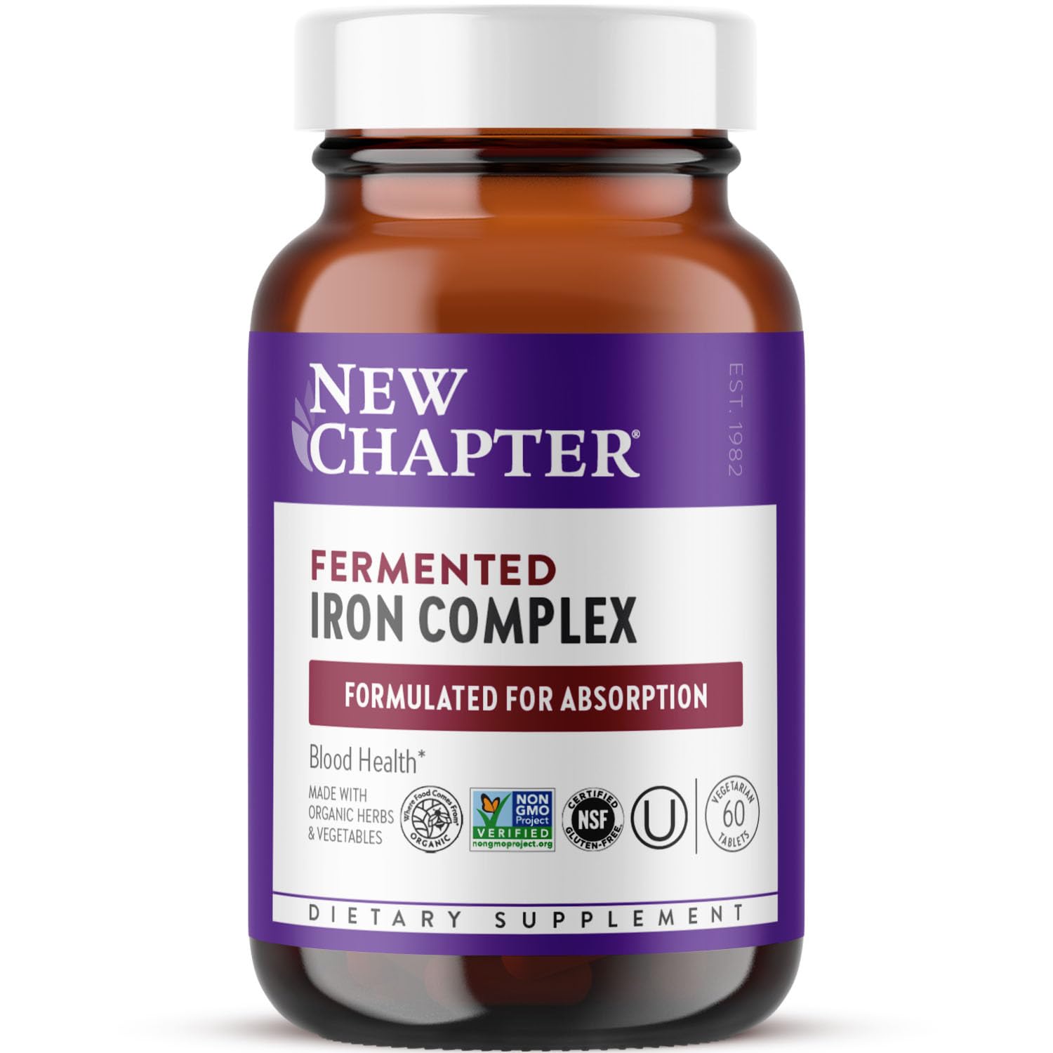 New Chapter Iron Supplement | Whole-Food Fermented Iron

