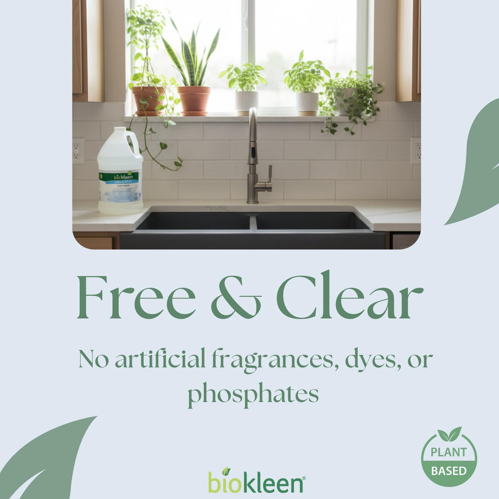 Biokleen Dish Soap - Plant-Based Non-Toxic Dish Liquid

