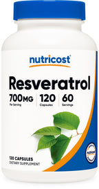 Nutricost Resveratrol 700mg Vegan Capsule Supplement

