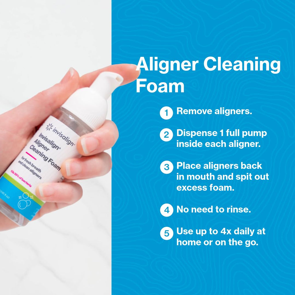 Invisalign Aligner Cleaning Foam | Mint Fresh Breath

