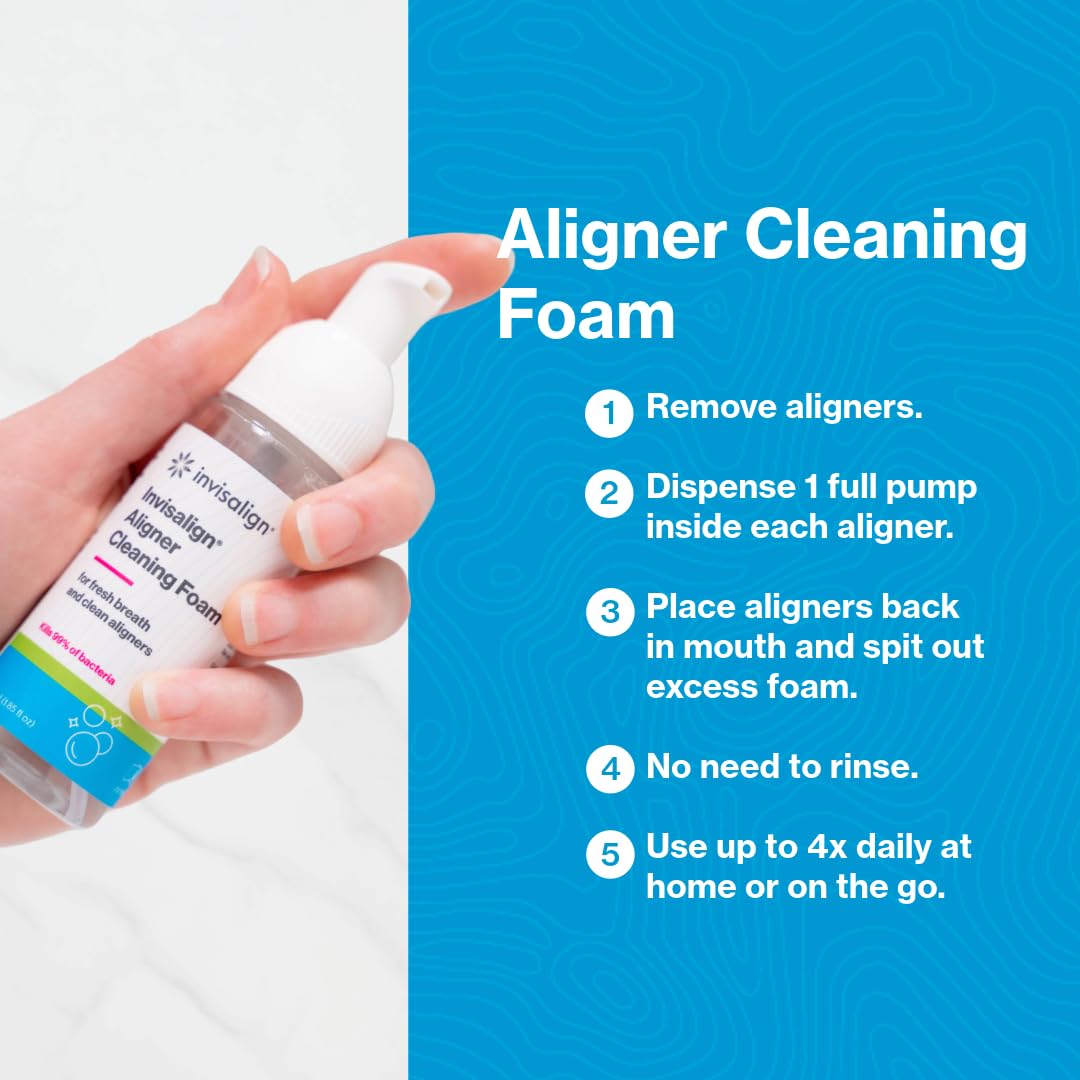 Invisalign Aligner Cleaning Foam | Mint Fresh Breath

