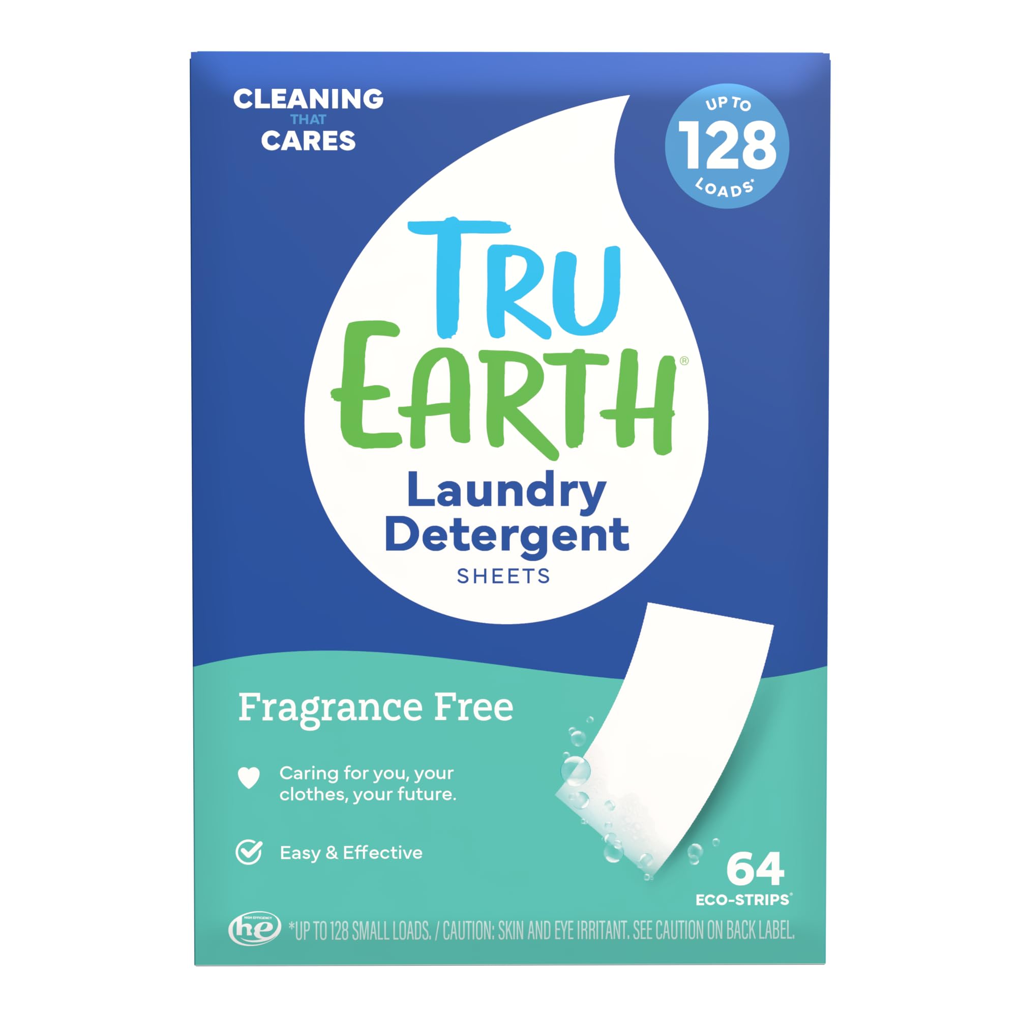 Tru Earth Compact Dry Laundry Detergent Sheets Eco-Strips

