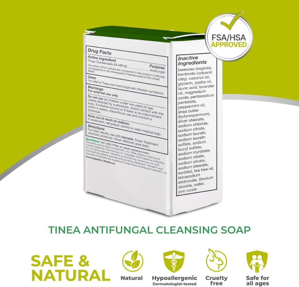 Terrasil Tinea Cream and Soap Kit 1% Clotrimazole Made in USA

