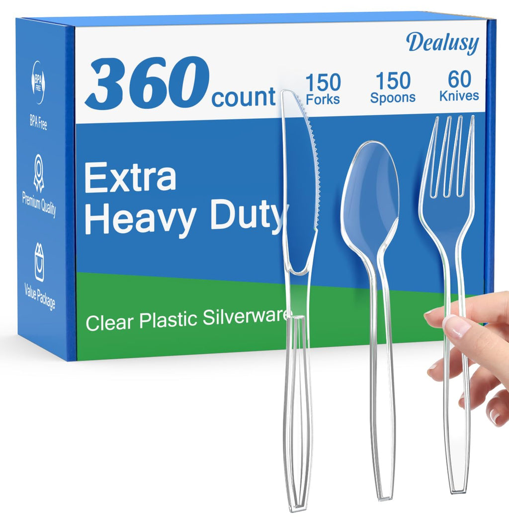 Plastic Silverware Set by Dealusy

