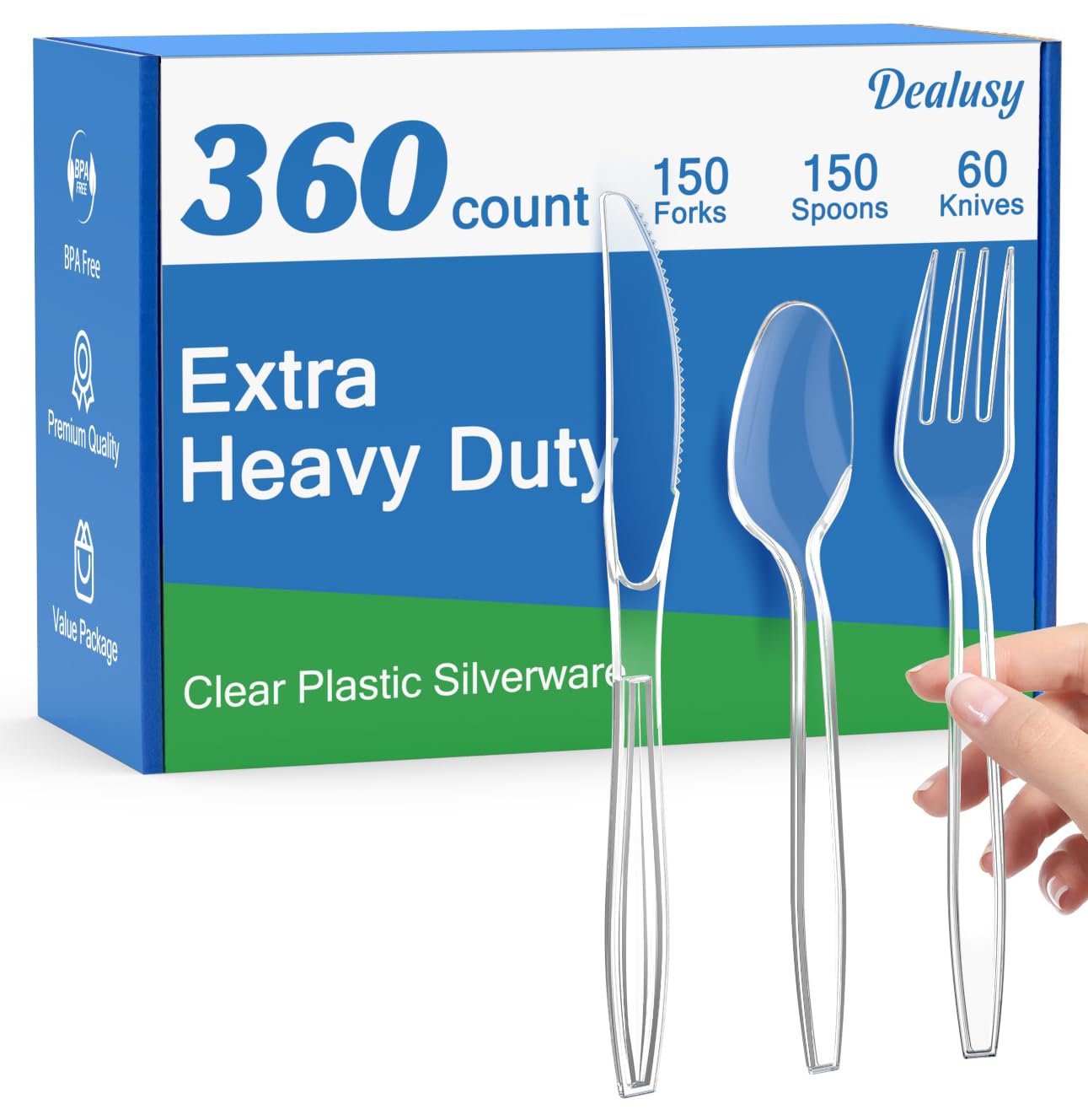 Plastic Silverware Set by Dealusy

