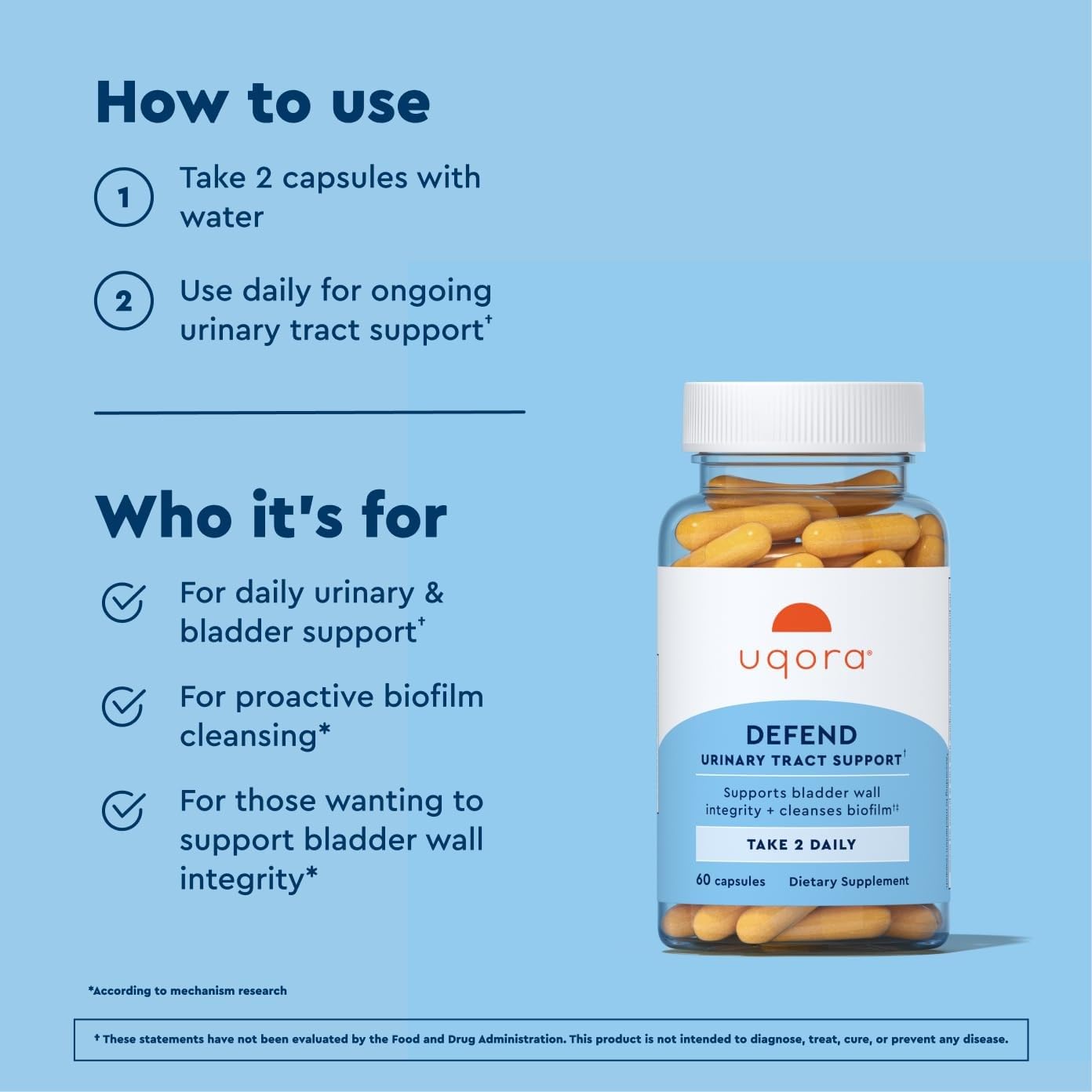 Urinary Tract Health Supplement | Uqora Defend


