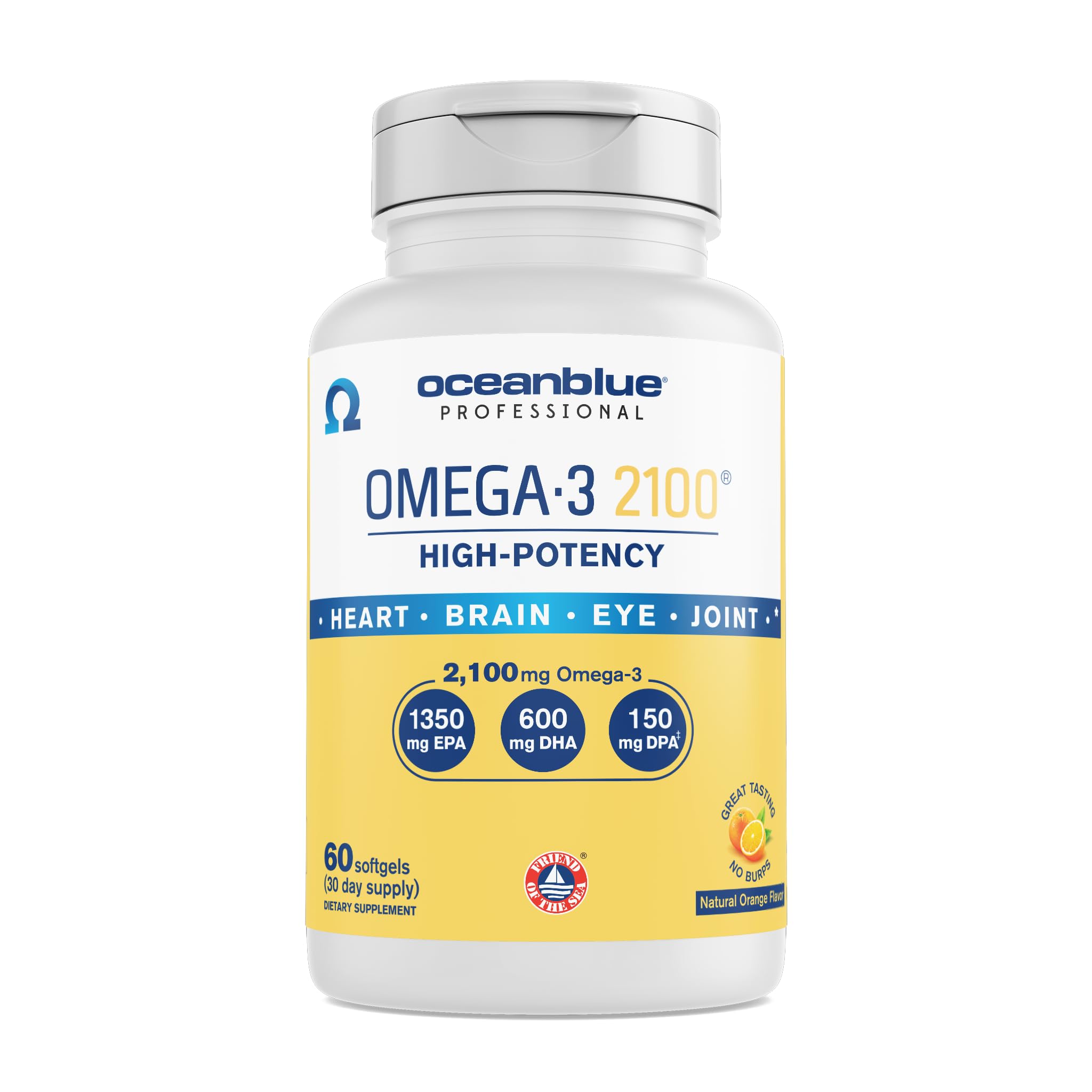 OceanBlue Omega-3 Burpless Fish Oil Supplement