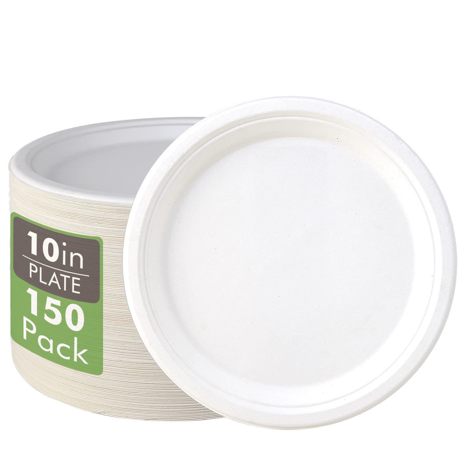 Vplus Compostable Disposable Dinner Plates

