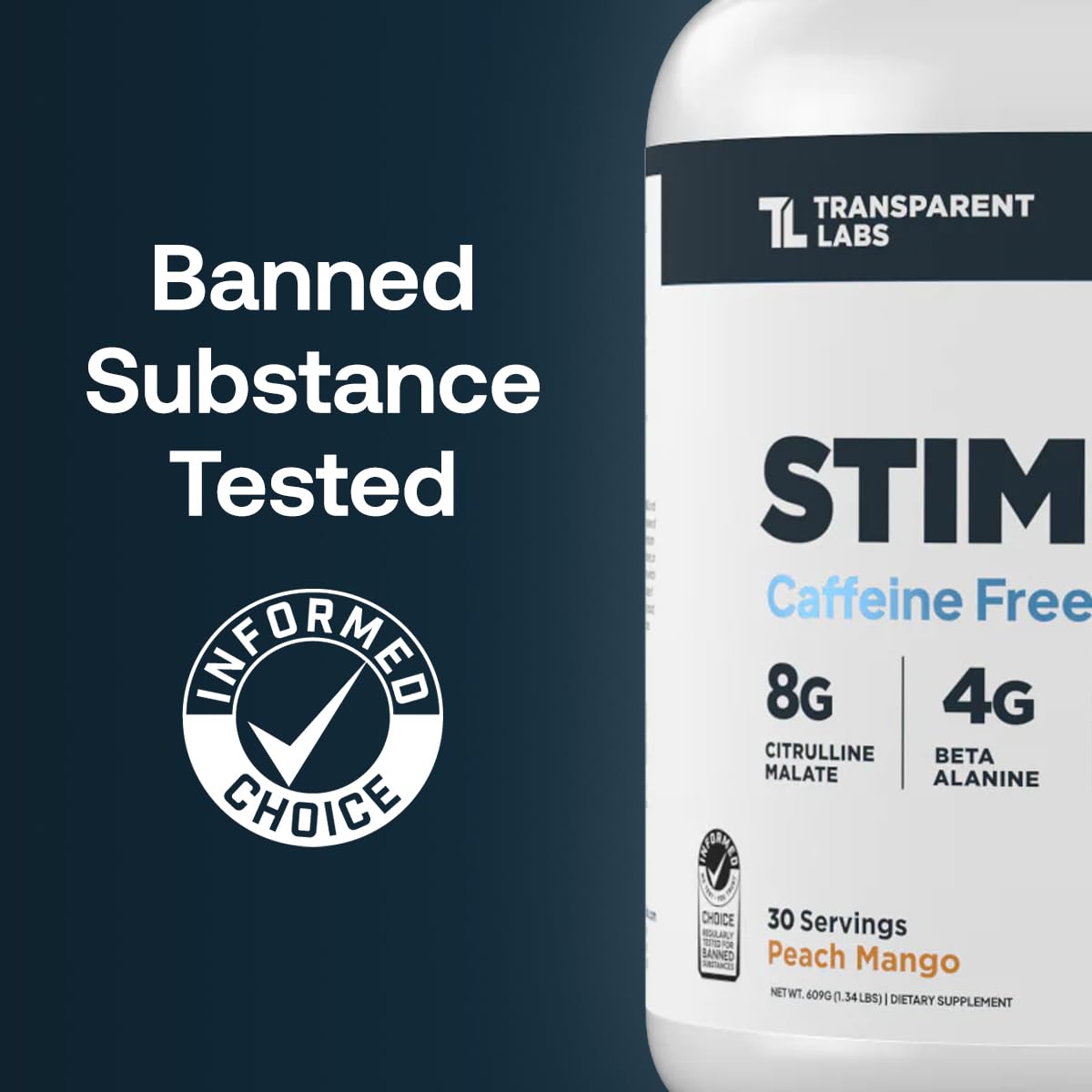 Transparent Labs Stim-Free Pre-Workout Powder

