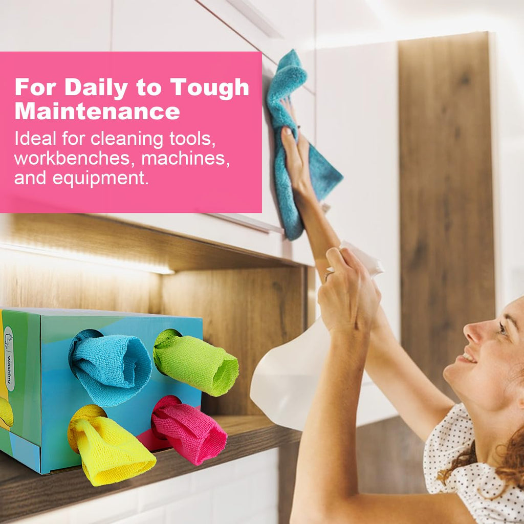 UNIMADE Microfiber Cleaning Cloths - Lint-Free

