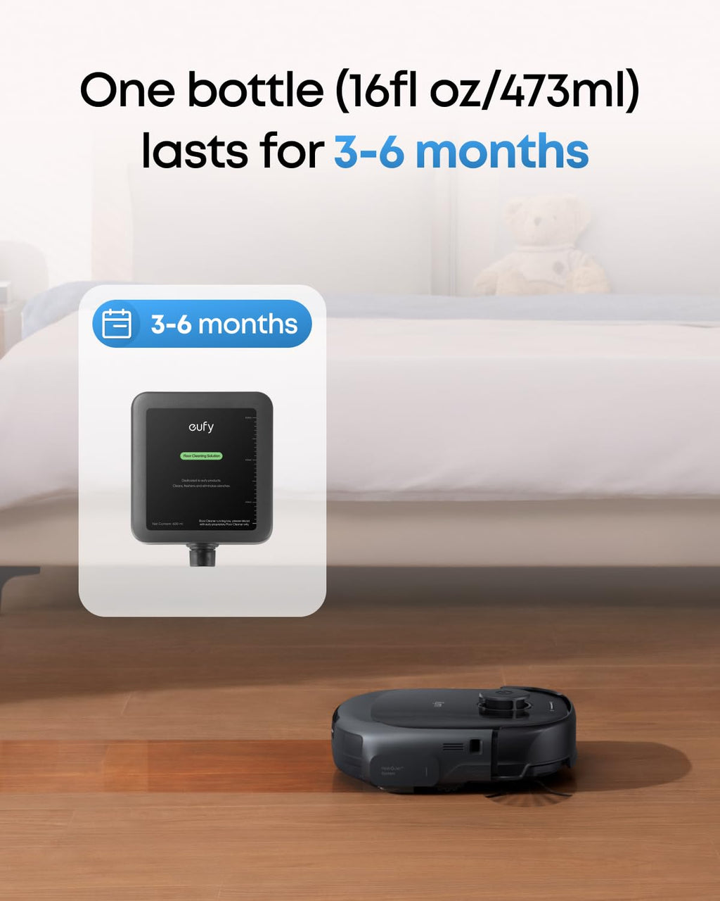 eufy Floor Cleaning Solution - Ready to Use for Hard Floors

