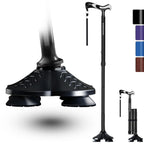 KingPavonini Folding Walking Cane Quad Base 350 lb Capacity

