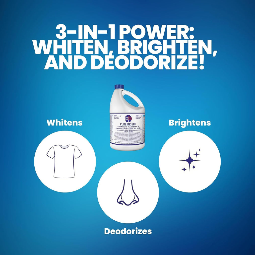 Liquid Chlorine Bleach for Laundry and Cleaning


