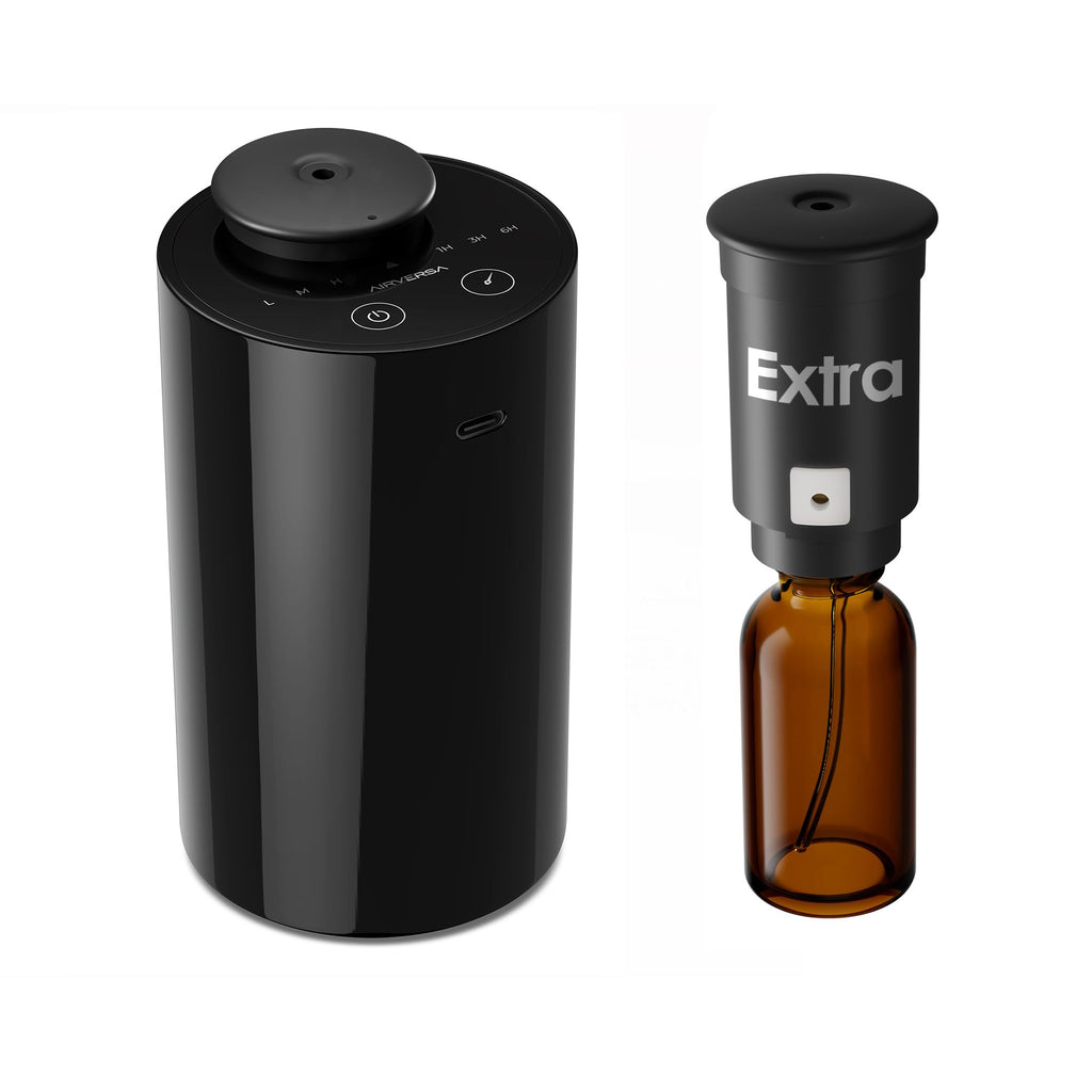 Airversa Waterless Diffuser for Essential Oils – Battery-Powered Car Diffuser