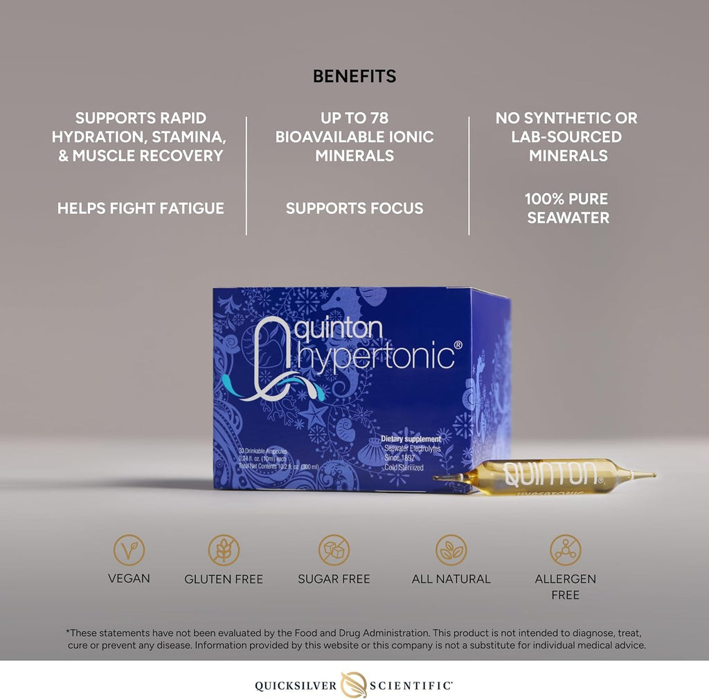 Quinton Hypertonic Seawater Mineral Supplement | Hydration

