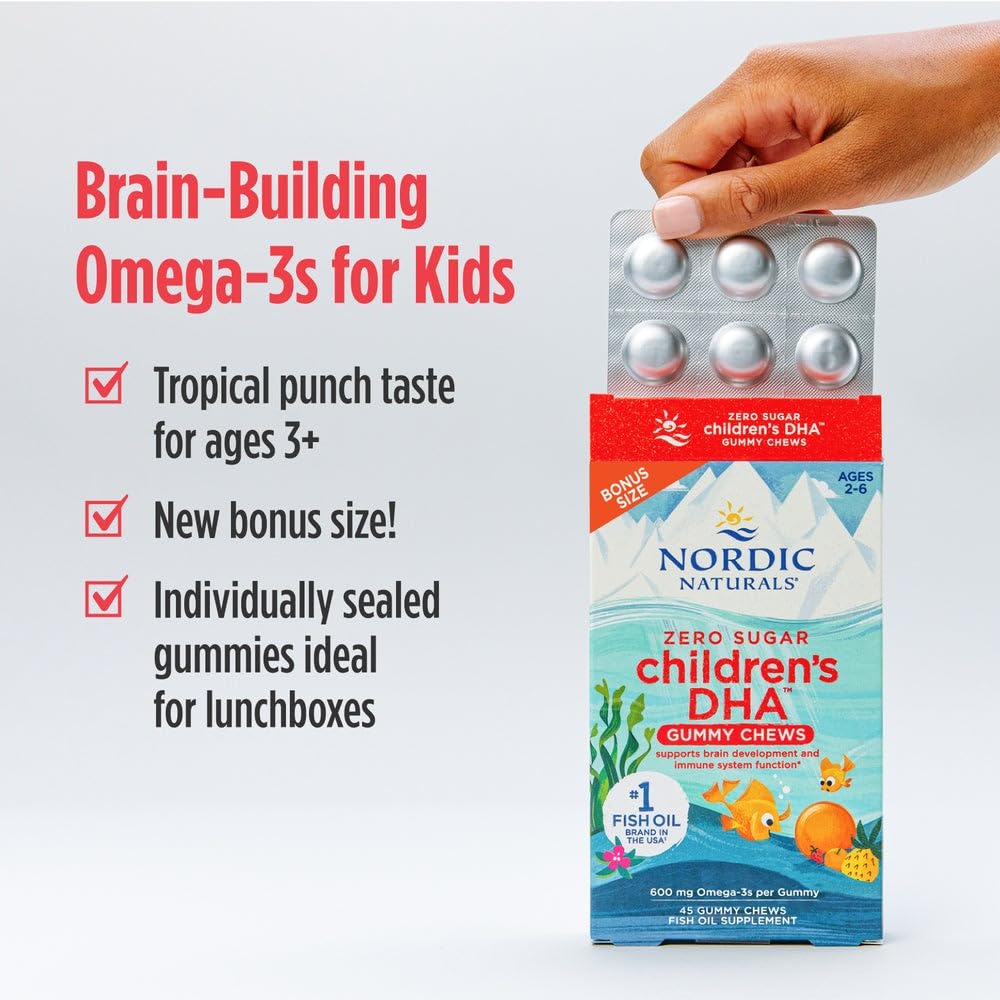 Nordic Naturals Kids DHA Gummies Zero Sugar


