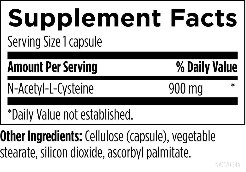 NAC N-Acetyl-L-Cysteine Supplement by Designs for Health

