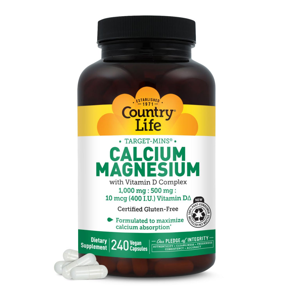 Country Life Target-Mins Calcium Magnesium Vitamin D Complex

