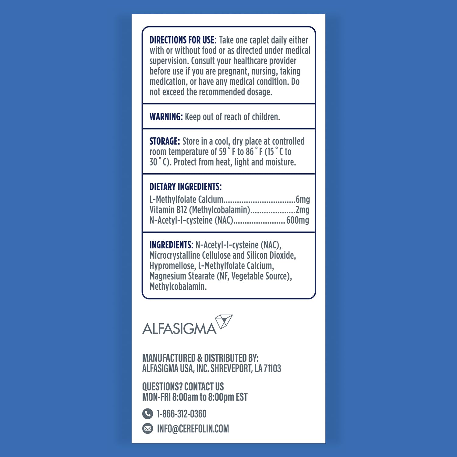 Cerefolin Brain Wellness Cognitive Support Supplement

