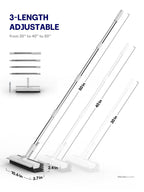 Floor Scrub Brush with Long Handle - 3-in-1 Cleaning

